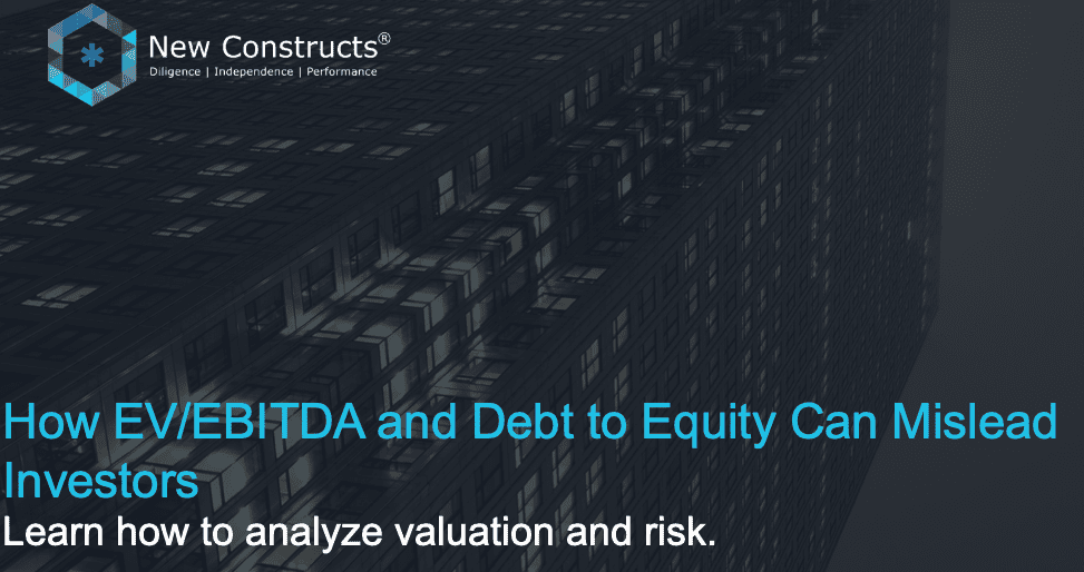 Webinar: “Issues with EV/EBITDA & How Debt to Equity Can Mislead Investors” – Hosted by TD Ameritrade